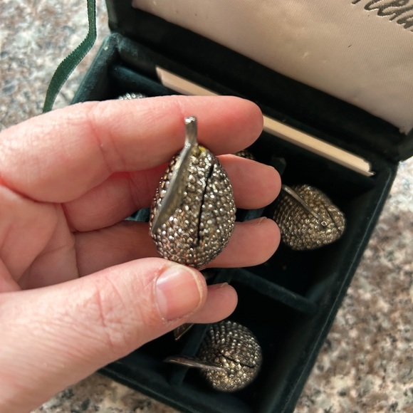 Marshall Field’s Silver Fruit Dining Serving Labels Name Plates - Picture 8 of 11